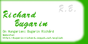 richard bugarin business card