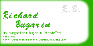 richard bugarin business card